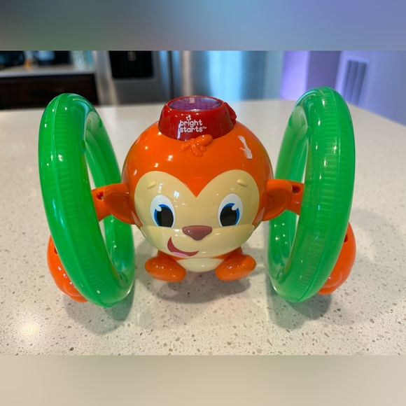 Bright starts roll and glow monkey baby toy with lights and melodies - Picture 1 of 4